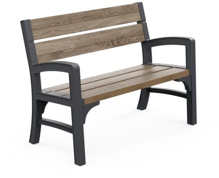 Keter Porto Tuinbank - 63x120x88cm - Walnut