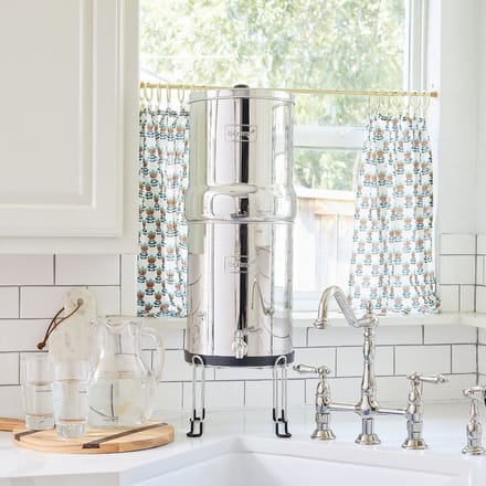 Royal Berkey Set: Waterfilter 12,3L + kraantje + Standaard