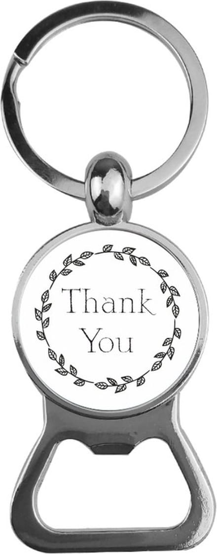 Bieropener Glas -  Thank You