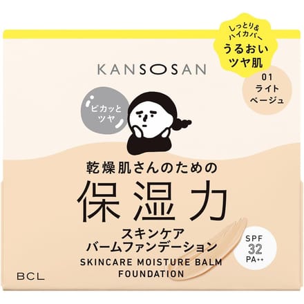 BCL - Kansosan Skincare Moisture Balm Foundation SPF 32 PA++ 01 Light Beige - 12g