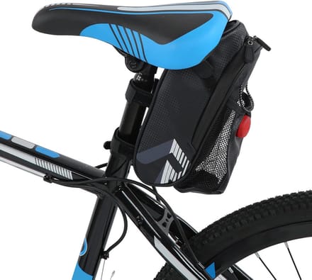 Waterdichte Fietszadel Tas met Grote Capaciteit en Geïntegreerd Achterlicht