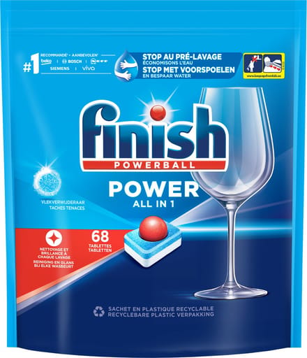 Finish Powerball Regular All in One - 68 tabs