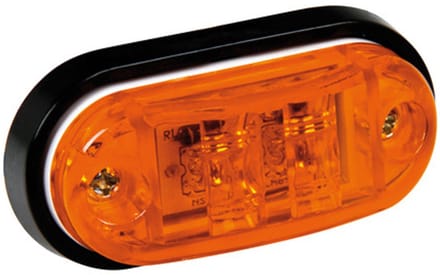 2 led light - 24V - Amber