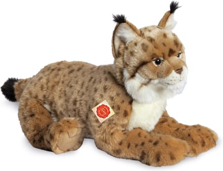 Hermann Teddy Knuffeldier Lynx - zachte pluche stof - premium knuffels - lichtbruin - 45 cm