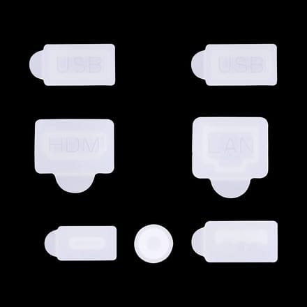 Jumada's - Stofpluggen - Geschikt voor PS5 - Anti-stof - Console Accessoires - Siliconen - Wit