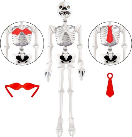 Opblaasbaar skelet lengte 183 cm