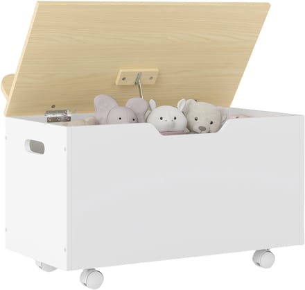 AIYAPLAY - Kinderopbergkist - MDF - 59x30x53cm - Wit