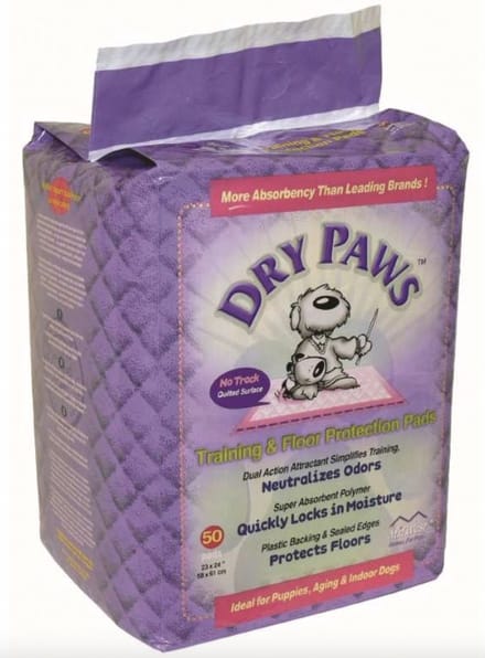 Dry paws - Training and Floor Protection Pads - 50 Pack
