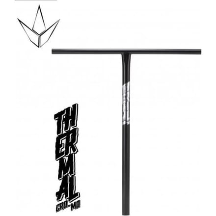 Guidon en T - Blunt - Thermal - 650mm - 600mm - 4130 Chromoly Noir noir