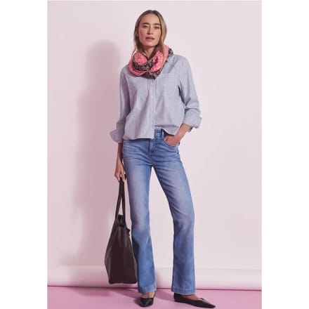 Gestreept overhemd blouse