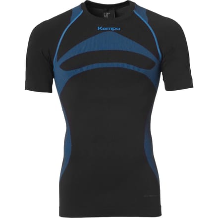 Kempa Attitude Pro Shirt Heren - zwart/lichtblauw - maat M/L