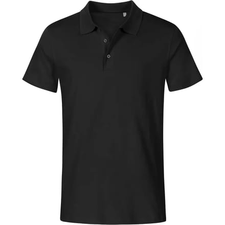 Herenpolo 'Jersey' met korte mouwen Black - M