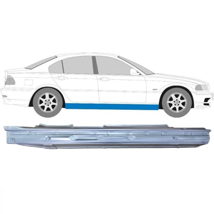 Volledige dorpel voor BMW 3 E46 1998-2006 / Rechts