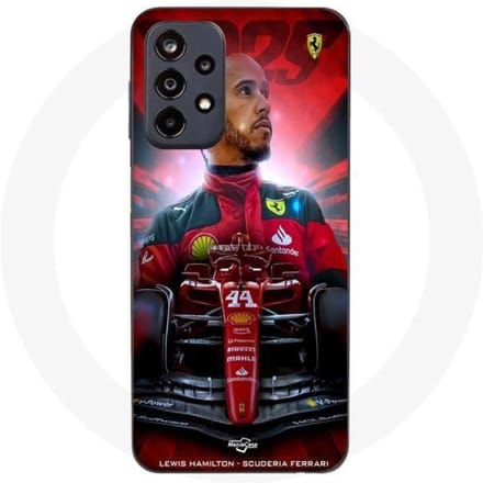 Coque - Ferrari - Lewis Hamilton - Samsung Galaxy A23 5G - Souple - Noir