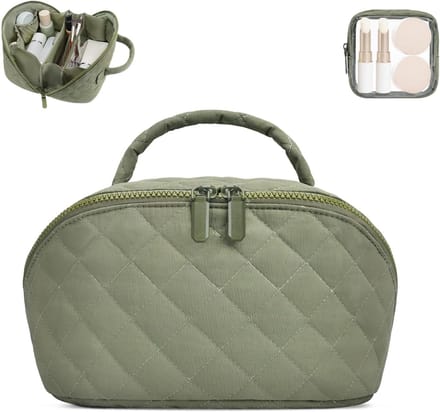 Toilettas, Make-up Tas Als Toilettas Dames, Schminktas Met 180° Opening En Grote Capaciteit