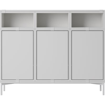 Muuto Stacked Storage Sideboard Configuratie 3 - grijs