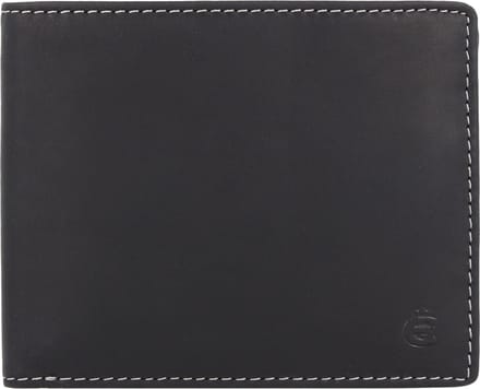 Esquire Leren Portemonnee Dallas Wallet Black Zwart