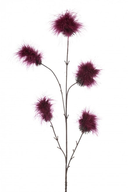 Emerald - Kunstbloem Pompom 84cm bordeaux - Kunstplant voor binnen