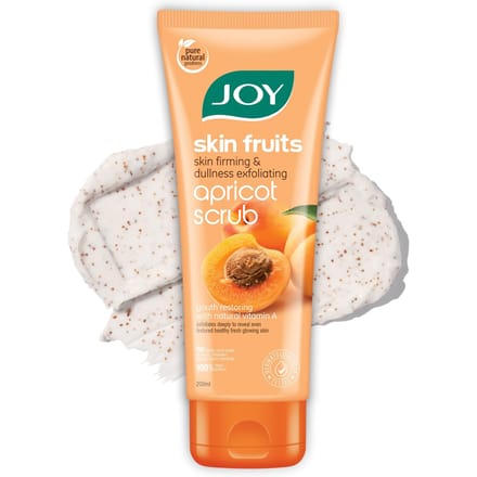 Joy Gommage Visage et Corps Abricot & Noix 200ml Pack de 1 | Exfoliant Anti-Points Noirs Pour une Peau Éclatante white