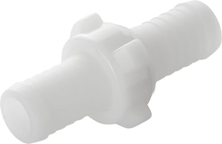 ProPlus Slangtule koppeling - Ø 19 mm - Nylon - Wit - Bestand tegen 8 bar - Tot 80°C
