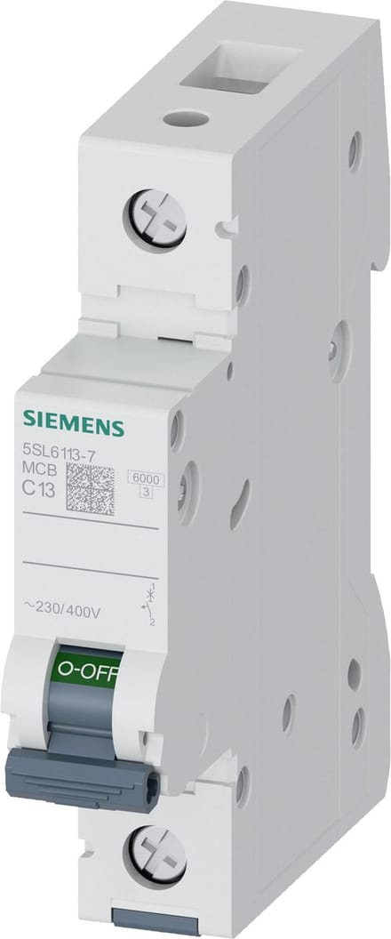 Zekeringautomaat 1-polig 13 A 230 V, 400 V Siemens 5SL61137