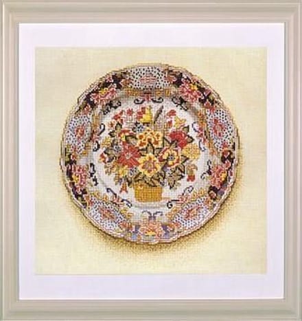 borduurpakket 13052 makkumerbord, bloemenmand