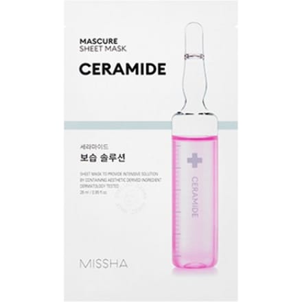 Missha Mascure Moisture Babbier Solution Sheet Mask Ceramide Masker 28 ml