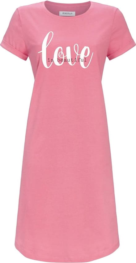 Roze Ringella nachthemd Love - Roze - Maat - 38