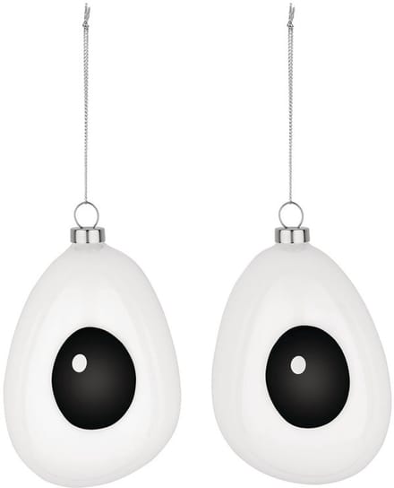 Alessi Holly - Kerstbal - Geblazen glas - Handgeschilderd