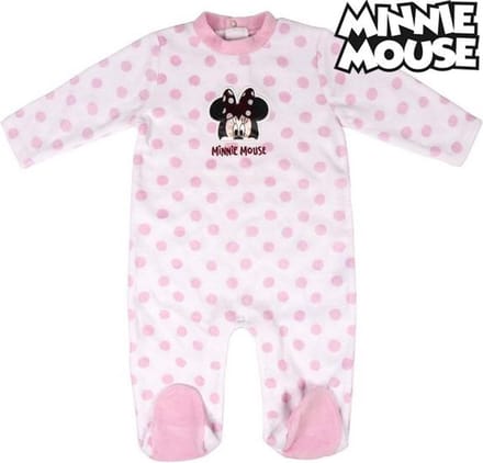 Disney Baby Minnie Mouse Boxpak - Velours - Wit/Roze - Maat 68 (6 maanden)