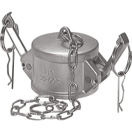 Camlock DN 140 (6'') Koppeling RvsEnd Cap Type DC MIL-C-27487