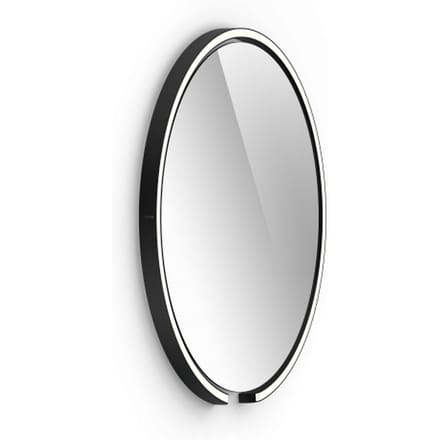 Occhio Sfera Wandspiegellamp - zwart mat - helder - 60 cm