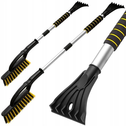 Texas Sp. Z O.O. Tundra - Telescopische Borstel-Schraper - Warme Handgreep - 75-105 CM