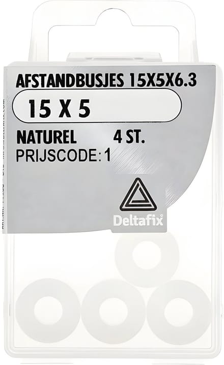 Deltafix - Afst.bus 15x5x6.3 naturel 4st