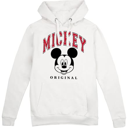 Disney Dames/Dames Collegiale Mickey Mouse Hoodie (Wit)