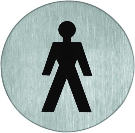 Artitec pictogram RVS 75MM heren