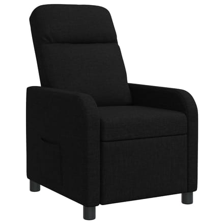 vidaXL - Recliner - Zwart - Stof