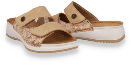 Mode-mania Dames Slipper | Beige | Maat: 37