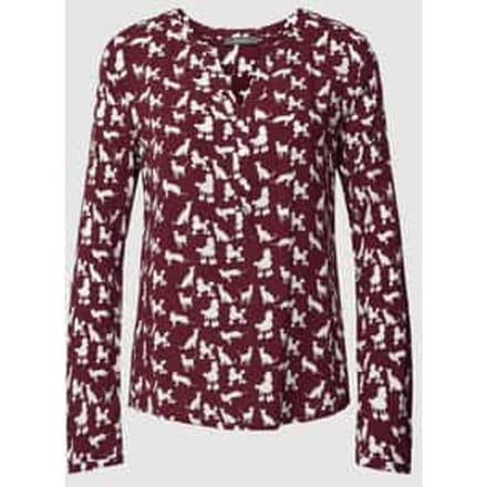 Blouseshirt met all-over motief