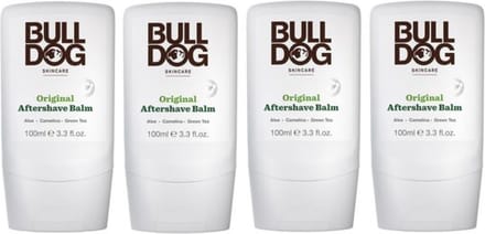 Bulldog Original Aftershave Balm - 4x100ml - Voordeelverpakking