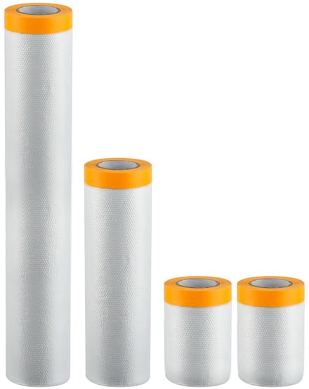 Afdekfolie met plakstrips - Schildersbenodigdheden in Diverse Maten