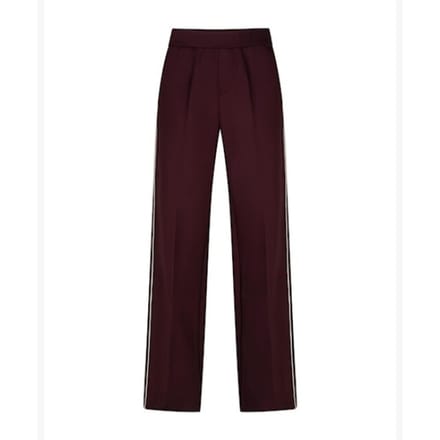 Red Button paarse dames broek   Straight fit   Steekzakken   Streep patroon   Elastische boord   Regular waist Paars 40/33