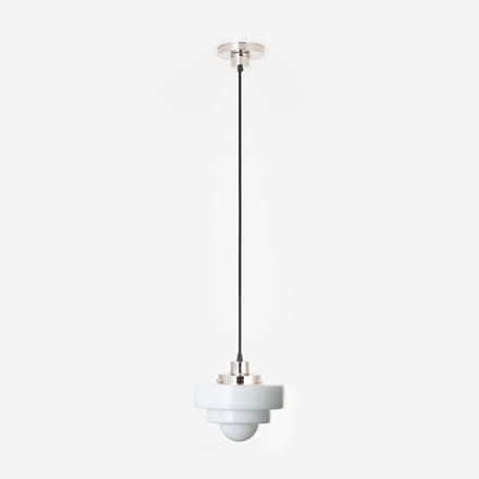 Hanglamp aan snoer Lorm 20's Nikkel - Art Deco Trade