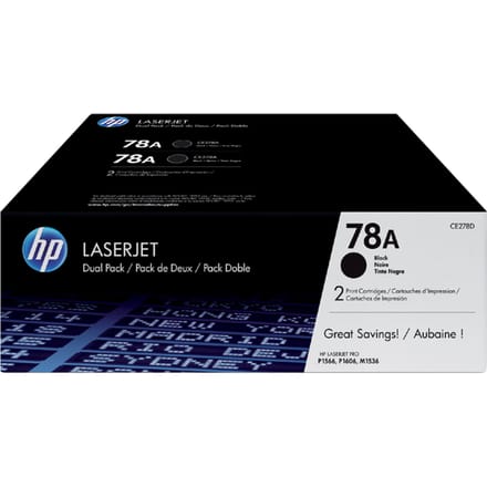 Voordeelpakket 2x HP LaserJet CE278AD printcassettes zwart