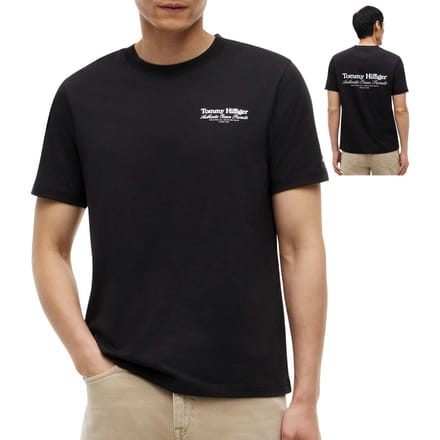 Tommy Hilfiger Nautical Back Graphic Black Taglia: M | Magliette basic Outlet | Uomo | Nero