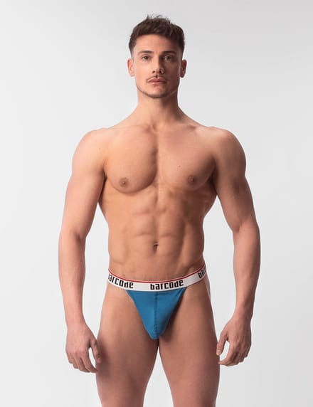 Barcode Berlin Miran Thong Blue - MAAT S - Heren Ondergoed - String voor Man - Mannen Thong