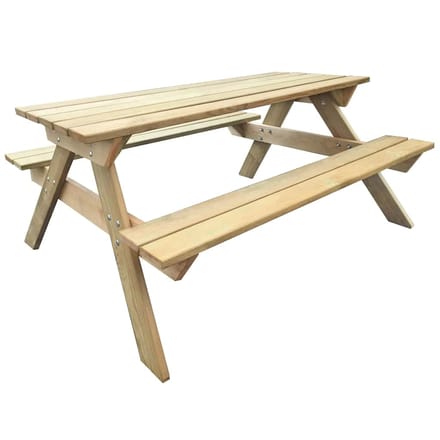 vidaXL - Picknicktafel - 150x135x71,5 - cm - hout