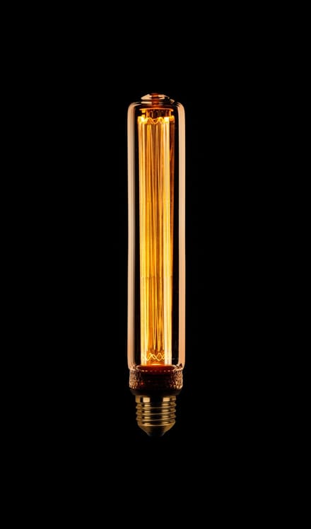 ETH Led kooldraad T30 buislamp E27 2.3w/7w 1800k dimbaar 70L amber/goud