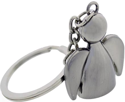 Fako Bijoux - Sleutelhanger Engel - Beschermengel - Guardian Angel - RVS - Zilver
