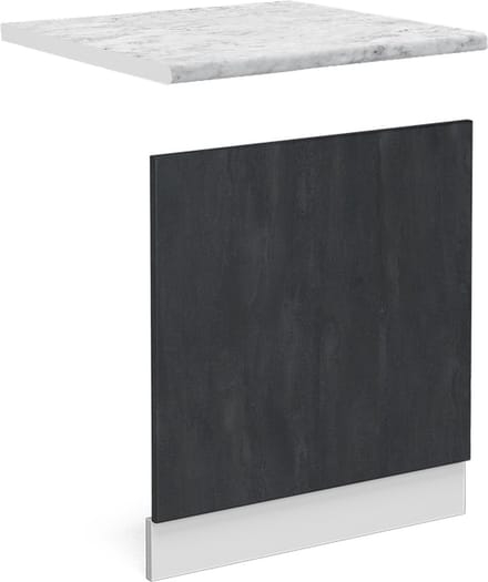 Vicco R-Line Frontpaneel – 60 cm WB Marmer Zwart beton